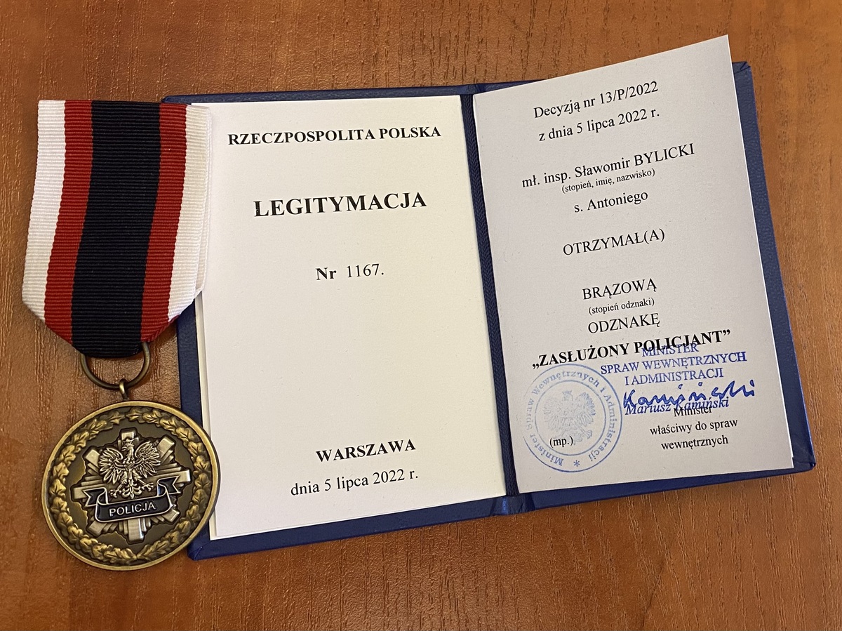 medal i legitymacja