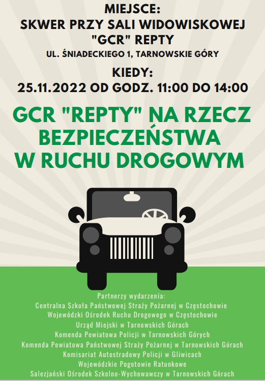 na grafice plakat promujący wydarzenie profilaktyczne
