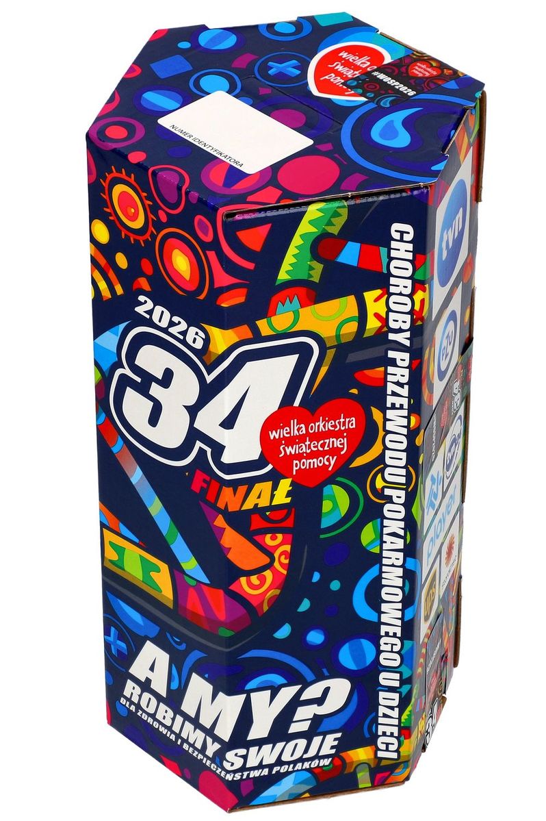 na grafice puszka wielkiej orkiestry świątecznej pomocy 