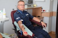 na zdjęciu widać Zastępcę Naczelnika Wydziału Prewencji asp. szt. Zbisława Pawłowskiego