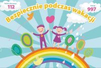 policjant podczas spotkania z dziećmi w Brynku