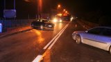 Policjanci na miejscu zdarzenia drogowego