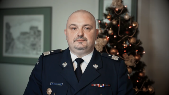 zdjęcie przedstawia Komendanta Wojewódzkiego Policji w Katowicach nadinsp. Krzysztofa Justyńskiego