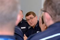 Pierwszy Zastępca Komendanta Wojewódzkiego Policji w Katowicach insp. Roman Rabsztyn