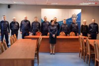 Na fotografii widać Komendantów Komend Powiatowych i Miejskich Policji