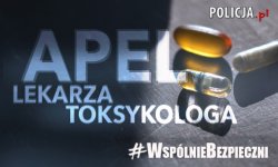 Grafika tabletki leżące na stole. Tekst na grafice - #WspólnieBezpieczni – Apel lekarza toksykologii