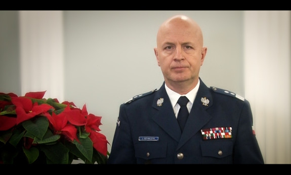 Na zdjęciu widać Komendanta Głównego Policji generalnego inspektora Jarosława Szymczyka