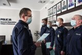 Komendant Wojewódzki Policji w Katowicach gratuluje policjantom.