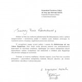 podziękowanie w formie pisemnej zeskanowane