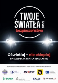 baner akcji &quot;Twoje światła - Nasze bezpieczeństwo&quot;