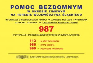 baner z numerami alarmowymi