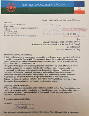 Treść podziękowania. Opis grafiki znajduje się w załączniku.