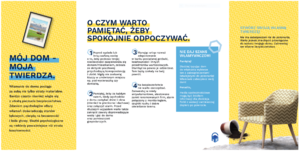 informator z tekstem traktującym o spokojnym odpoczynku świątecznym