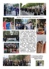 grafika z życzeniami i wizerunkiem policjantów