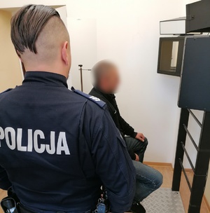 zatrzymany podczas zdjęć do systemu