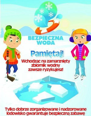 grafika z wizerunkiem dwóch osób i napisami o treściach profilaktycznych
