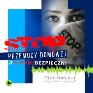 na zdjęciu kobieta zasłaniająca twarz dłonią na której widnieje napis STOP.