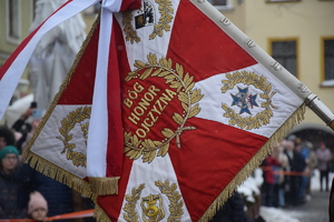 Na zdjęciu sztandar wojskowy
