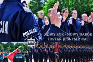 Na zdjęciu widoczni policjanci podczas ślubowania