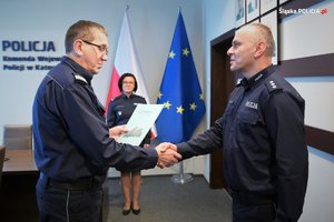 Na zdjęciu komendanci