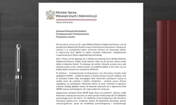 na zdjęciu pismo ministra