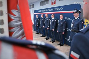 na zdjęciu komendanci wojewódzcy i zastępca komendanta głównego