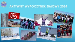 kolaż zdjęć osób w trakcie zimowego wypoczynku