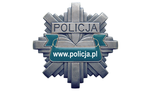grafika z policyjną gwiazdą i adresem strony internetowej