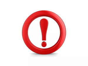 na grafice czerwony wykrzyknik w czerwonym kółku