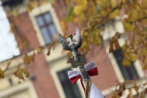 na zdjęciu głowica sztandaru