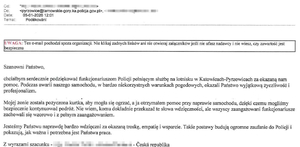 treść podziękowań