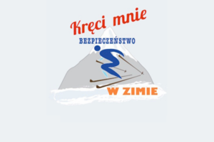 logo kampanii kręci mnie bezpieczeństwo w zimie