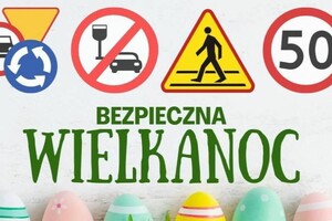 napis bezpieczna Wielkanoc